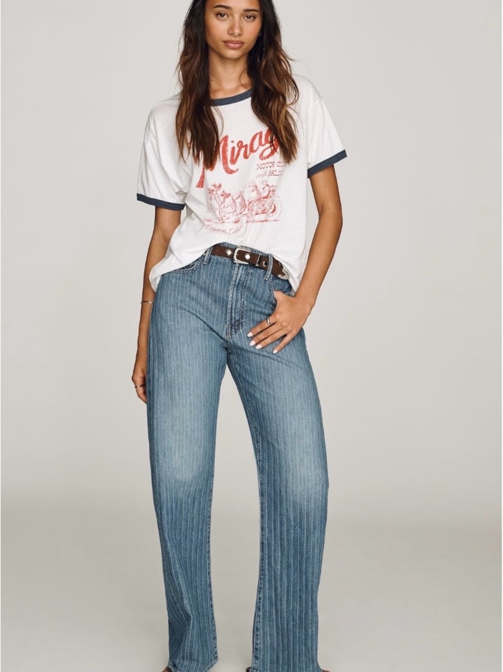Mother The Lasso Sneak Jeans